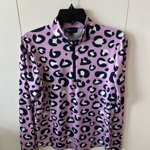 Melly M Lavender Leopard Print Top
